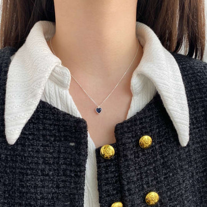 [Clara Jewels]Ornate Heart Shape Necklace