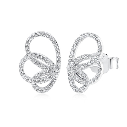 [Clara Jewels]Exquisite Butterfly Shape Earrings