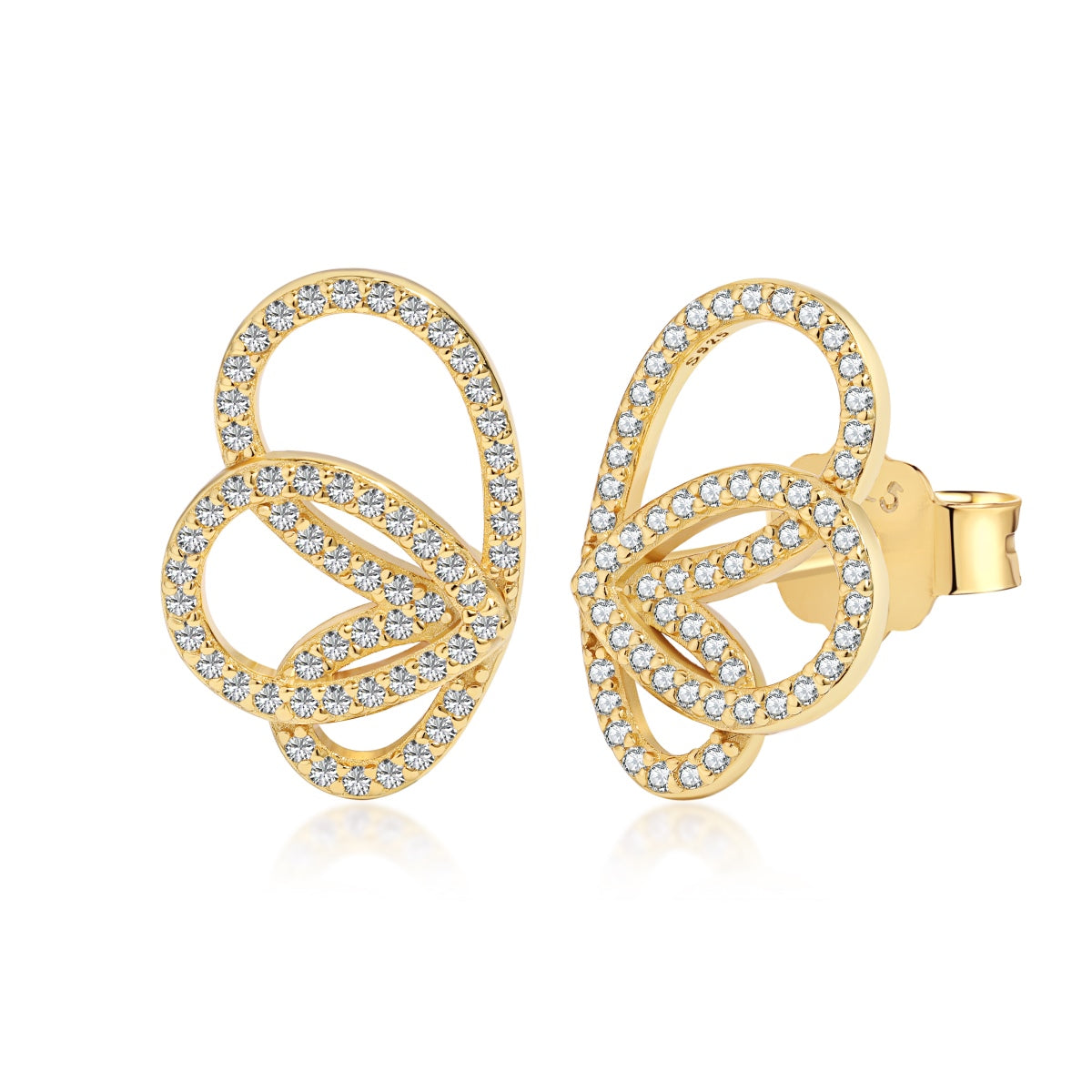 [Clara Jewels]Exquisite Butterfly Shape Earrings