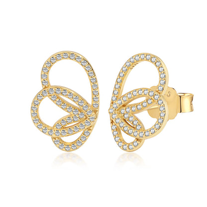 [Clara Jewels]Exquisite Butterfly Shape Earrings