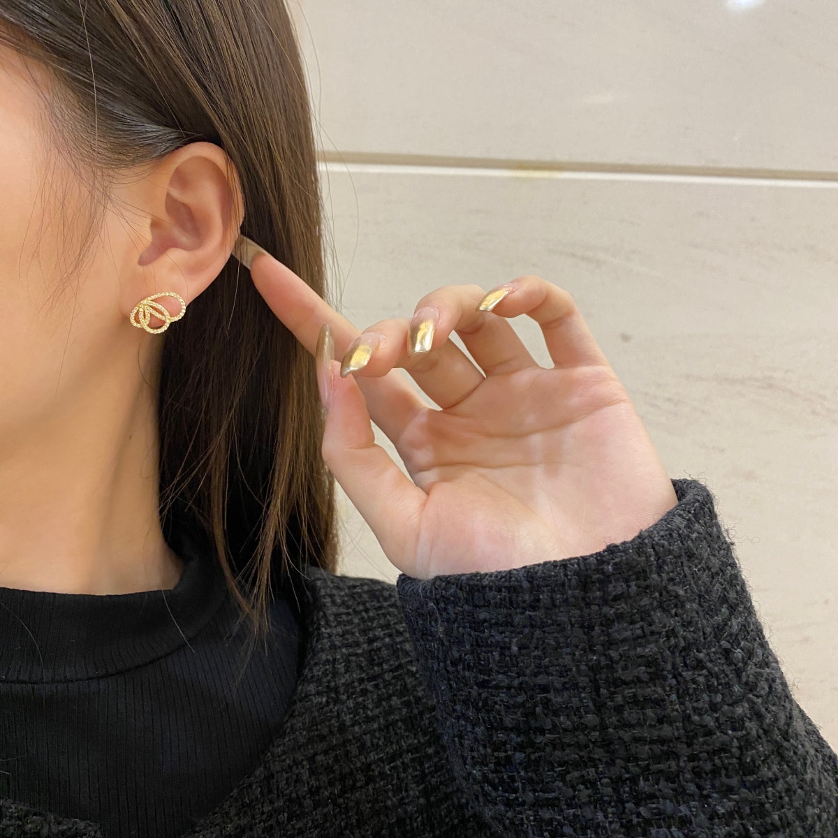 [Clara Jewels]Exquisite Butterfly Shape Earrings
