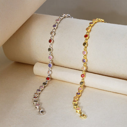 [Clara Jewels]Sparkling Exquisite Round Cut Party Bracelet