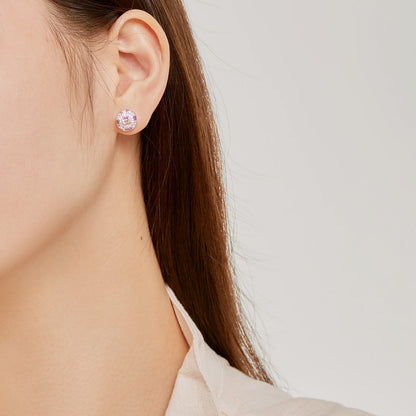 [Clara Jewels]Ornate Colorful Octagon Shape Daily Earrings