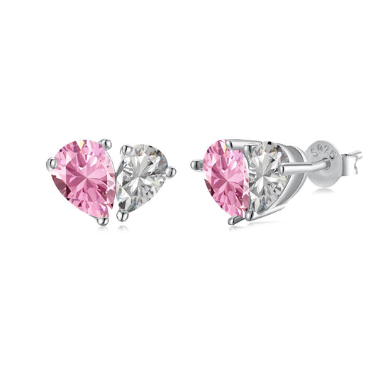 [Clara Jewels]Dazzling Elegant Heart Cut Lover Earrings