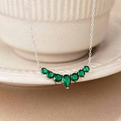 [Clara Jewels]Dainty Colorful Heart Necklace