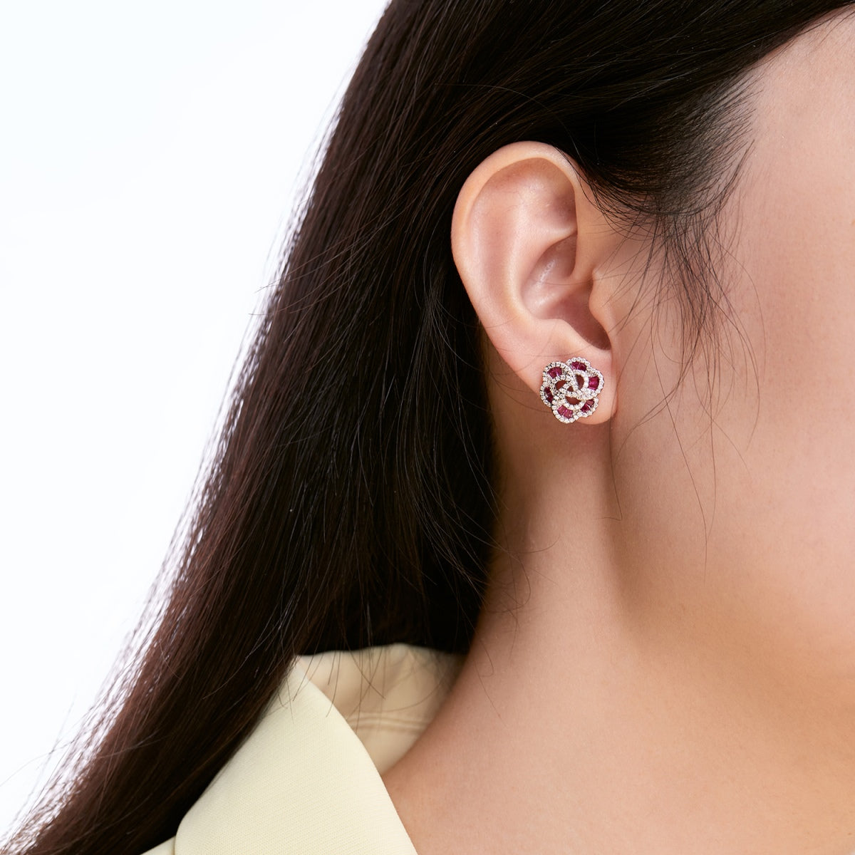 [Clara Jewels]Exquisite Flower Shape Daily Earrings