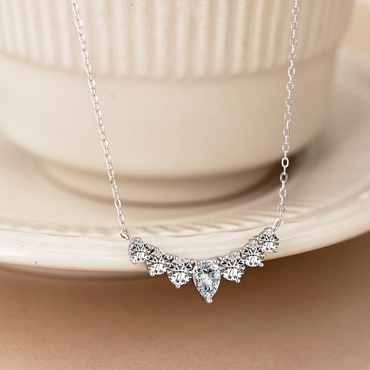 [Clara Jewels]Dainty Colorful Heart Necklace