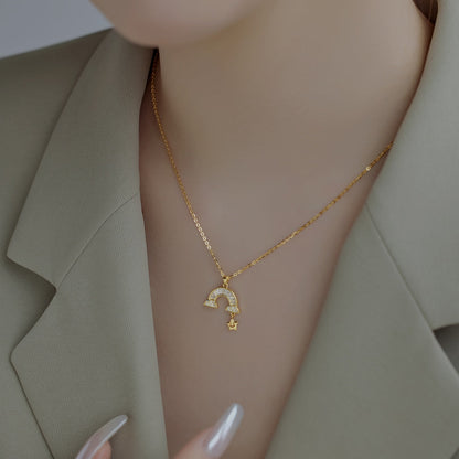 [Clara Jewels]Unique Rainbow Star Necklace