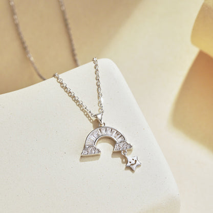 [Clara Jewels]Unique Rainbow Star Necklace