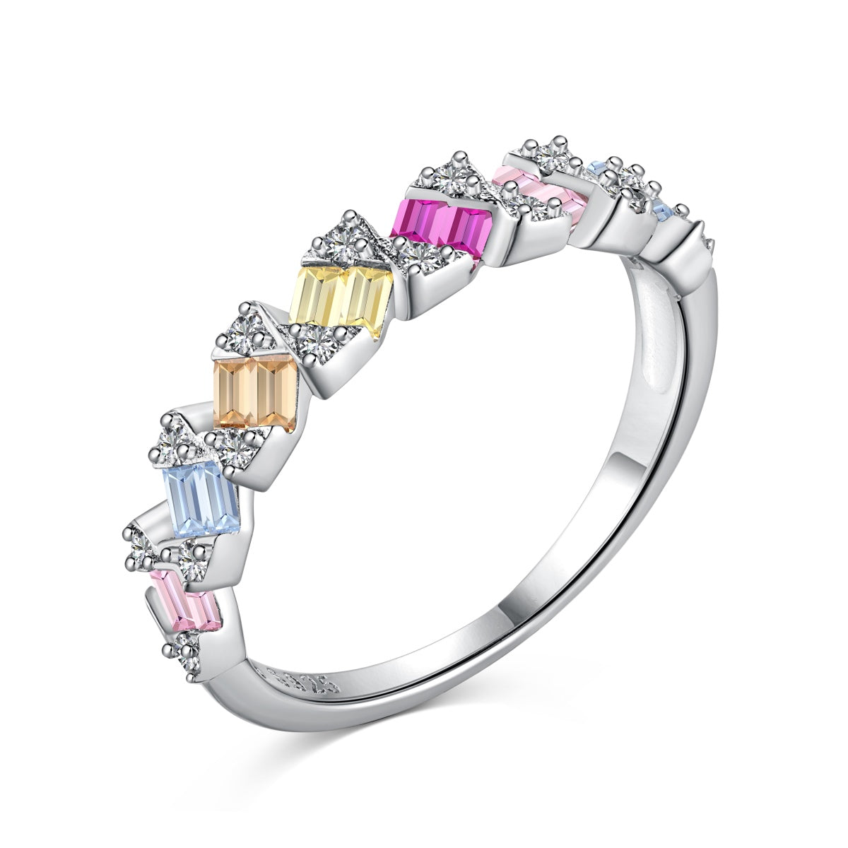 [Clara Jewels]Delicate Vibrant Emerald Cut Daily Ring