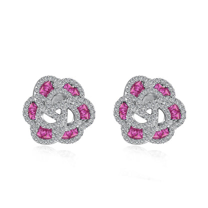 [Clara Jewels]Exquisite Flower Shape Daily Earrings