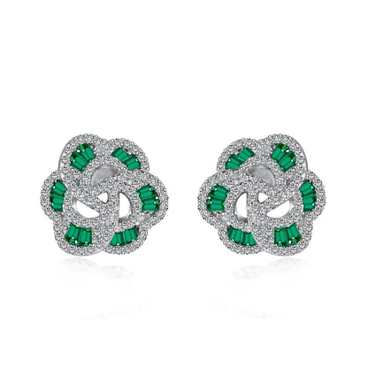 [Clara Jewels]Exquisite Flower Shape Daily Earrings