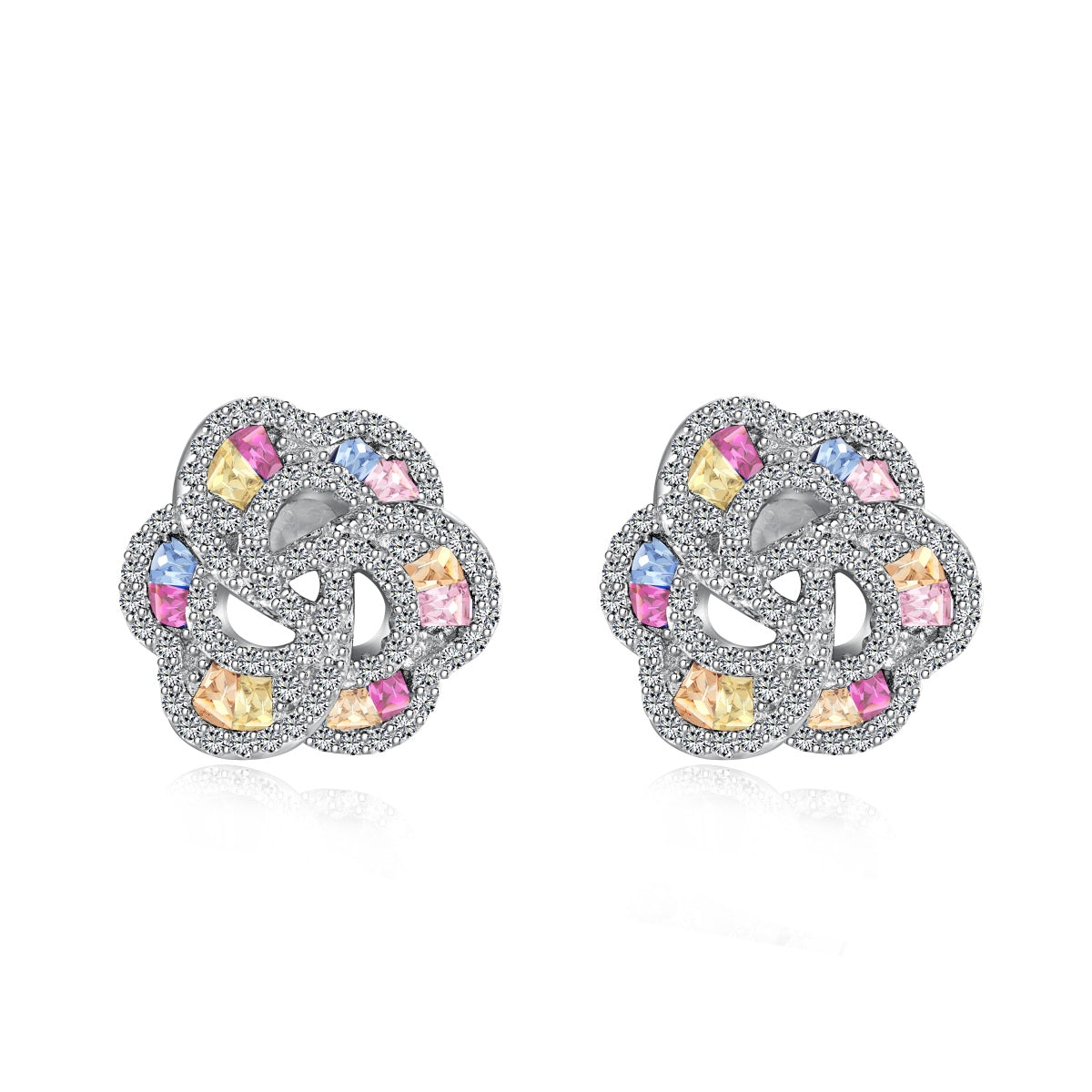 [Clara Jewels]Exquisite Flower Shape Daily Earrings