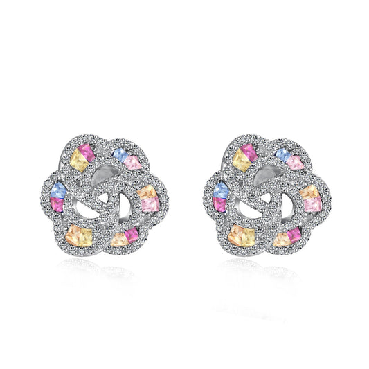 [Clara Jewels]Exquisite Flower Shape Daily Earrings