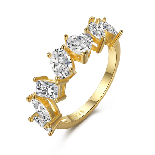 [Clara Jewels]Delicate Multi Cut Ring