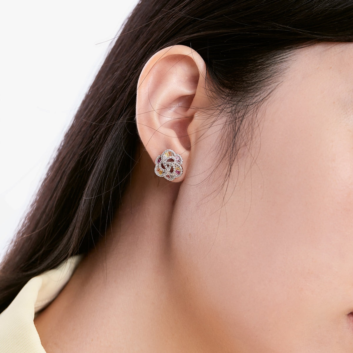 [Clara Jewels]Exquisite Flower Shape Daily Earrings