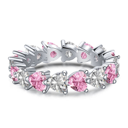 [Clara Jewels]0.25 Carat Radiant Romance Heart Cut Lover Ring