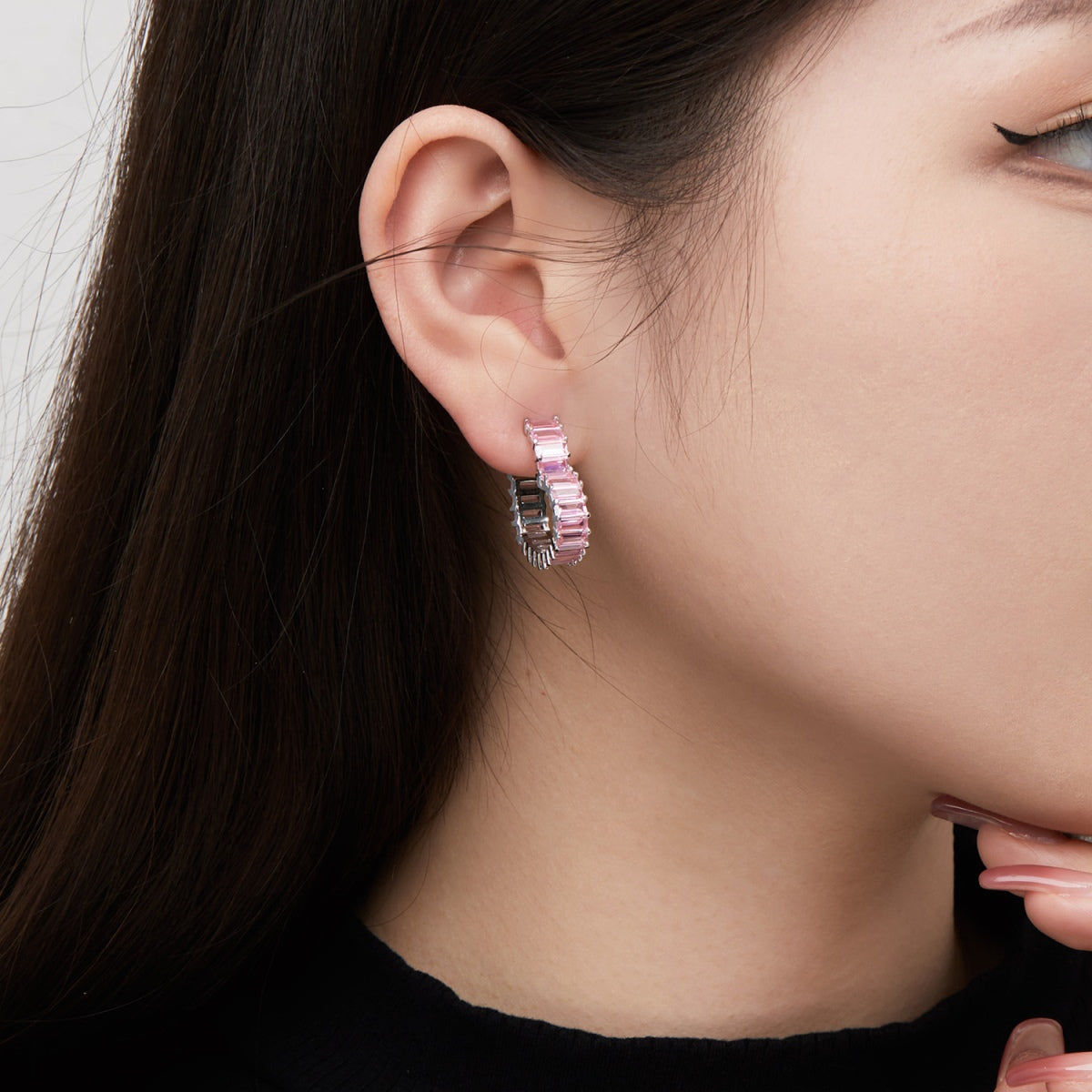 [Clara Jewels]Radiant Heart Cutout Earrings