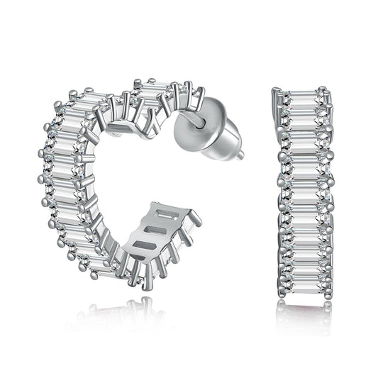[Clara Jewels]Radiant Heart Cutout Earrings