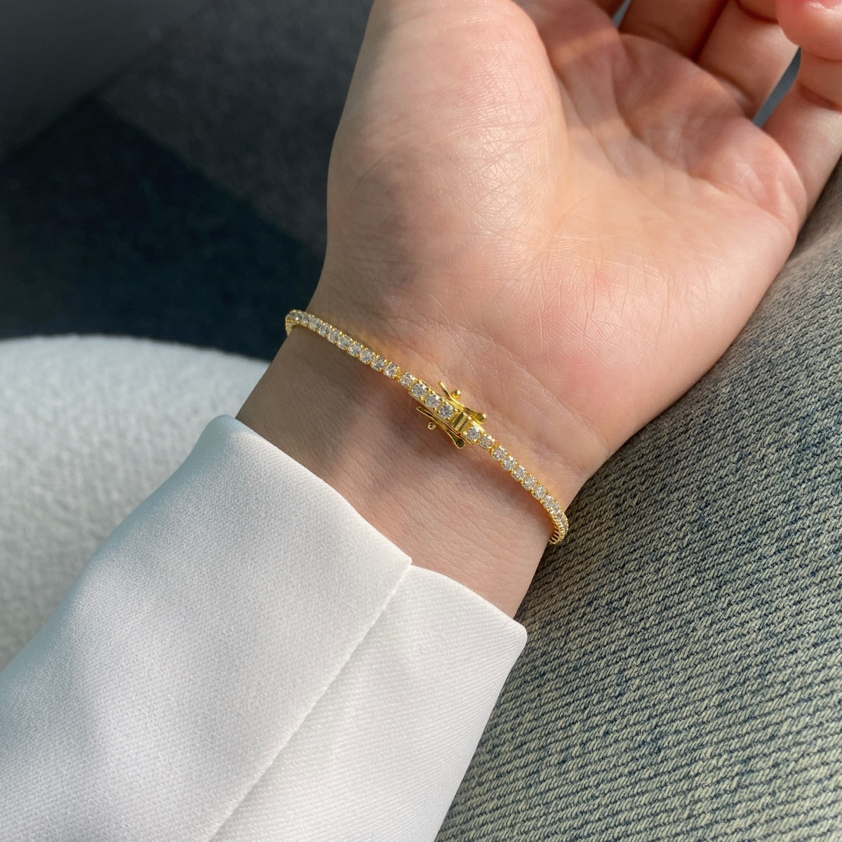 [Clara Jewels]Radiant Colorful Round Cut Party Bracelet