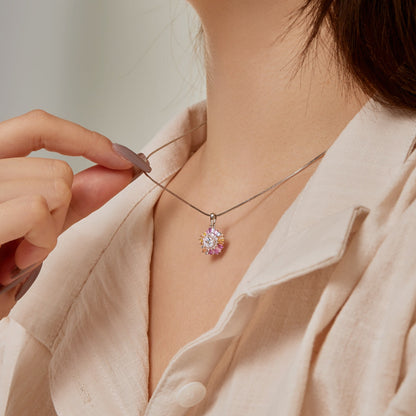 [Clara Jewels]Charming Flower Colorful Necklace