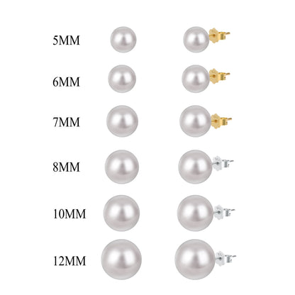 [Clara Jewels]Delicate Pearl Earrings