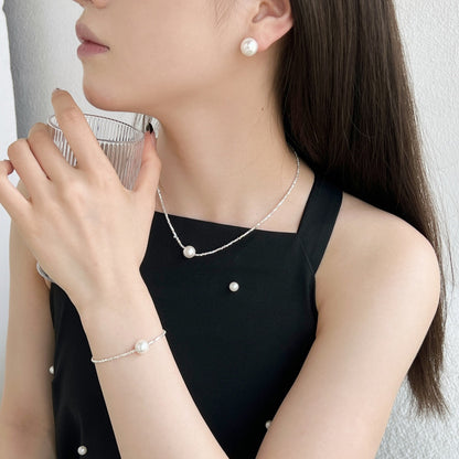 [Clara Jewels]Delicate Pearl Earrings