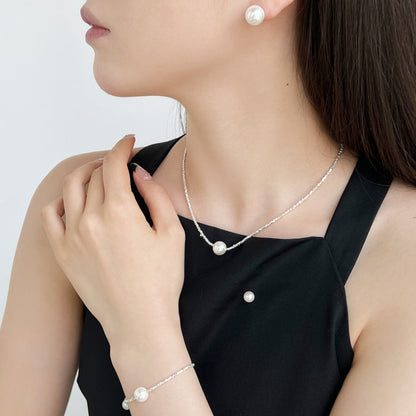 [Clara Jewels]Delicate Pearl Earrings
