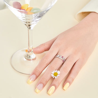 [Clara Jewels]Sparkling Vibrant Emerald Cut Daily Ring