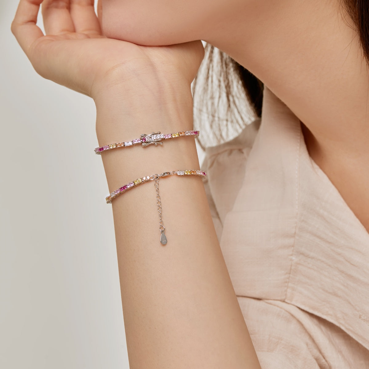 [Clara Jewels]Delicate Romantic Heart Shape Lover Bracelet