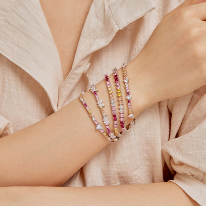 [Clara Jewels]Delicate Romantic Heart Shape Lover Bracelet