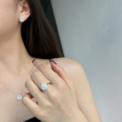 [Clara Jewels]Delicate Gorgeous Pear Cut Daily Earrings