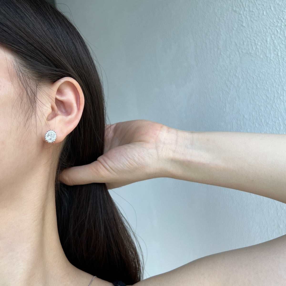 [Clara Jewels]Delicate Radiant Oval Cut Daily Earrings
