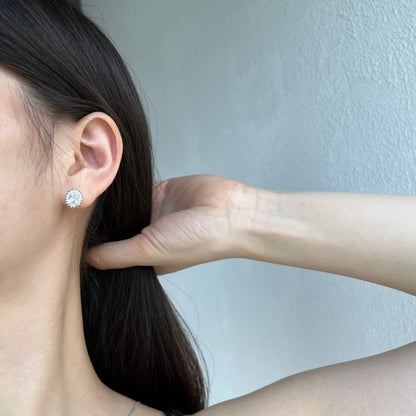 [Clara Jewels]Delicate Radiant Oval Cut Daily Earrings