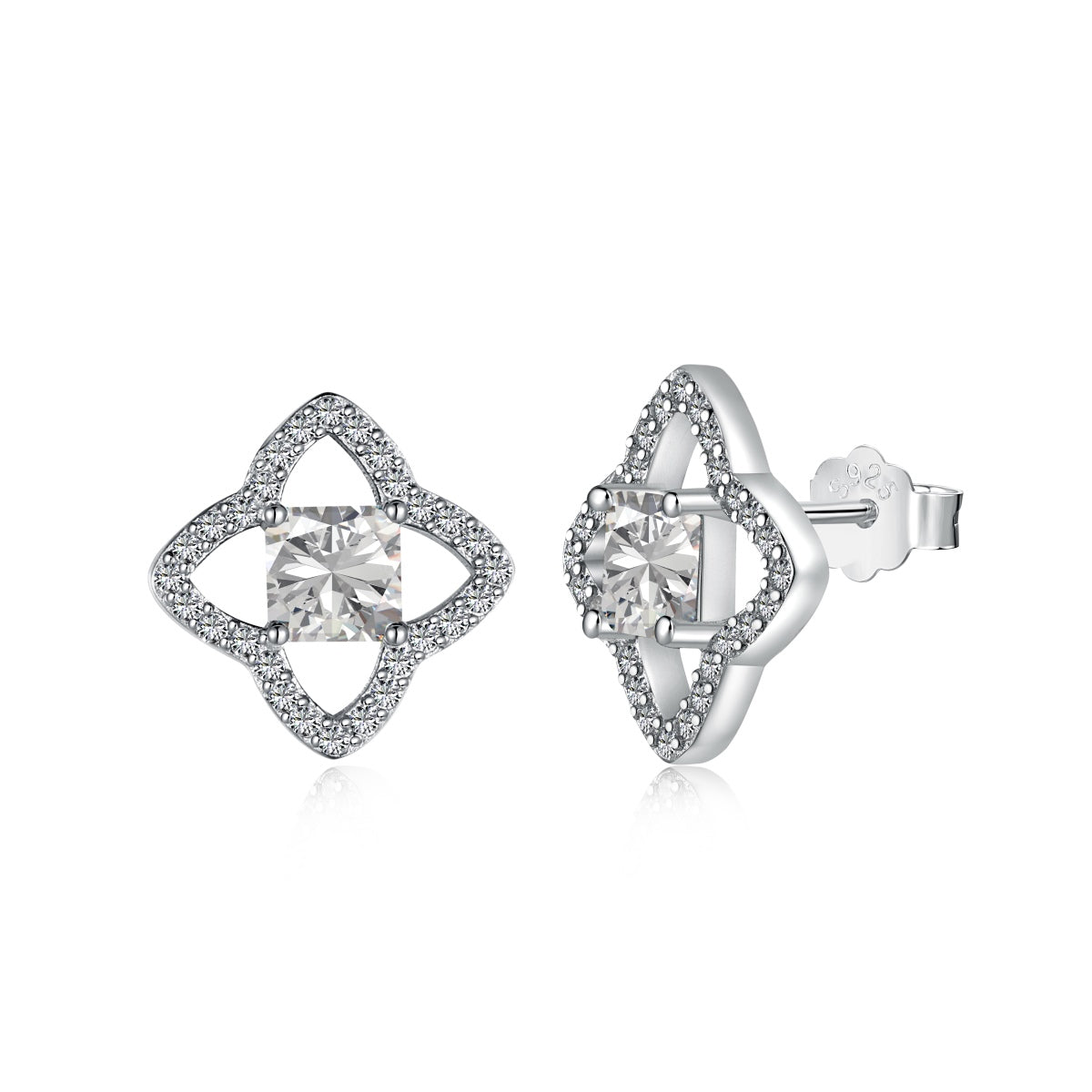 [Clara Jewels]Elegant Star Shape Princess Cut Daily Earrings