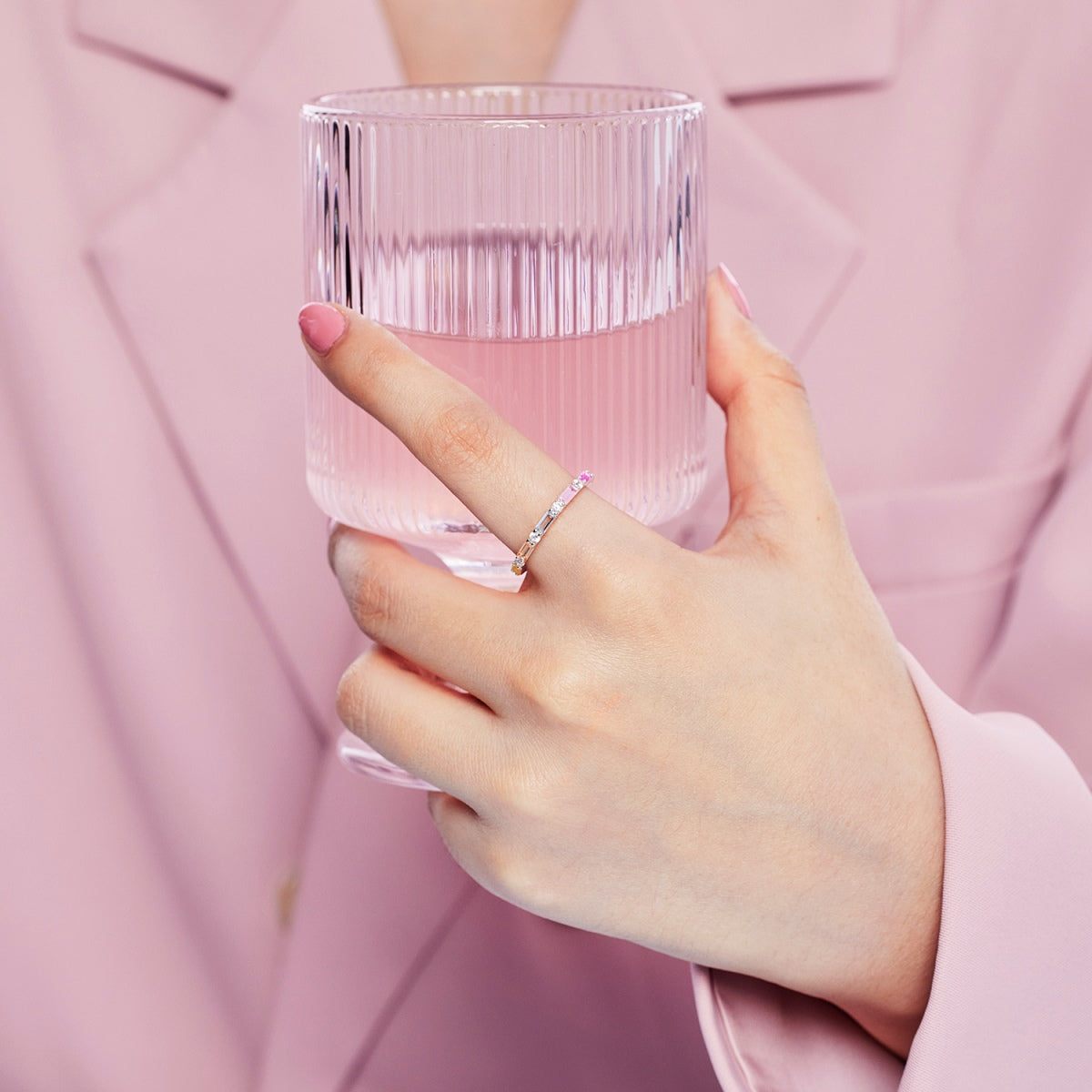 [Clara Jewels]Lively In Shades Elegant Radiant Cut Daily Ring