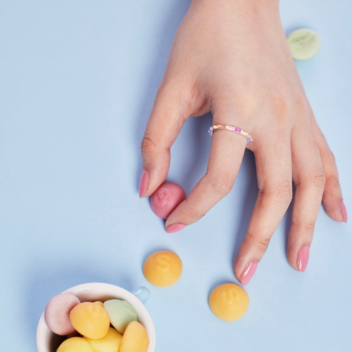 [Clara Jewels]Lively In Shades Elegant Radiant Cut Daily Ring