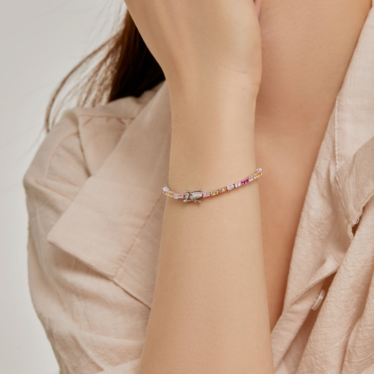 [Clara Jewels]Delicate Romantic Heart Shape Lover Bracelet
