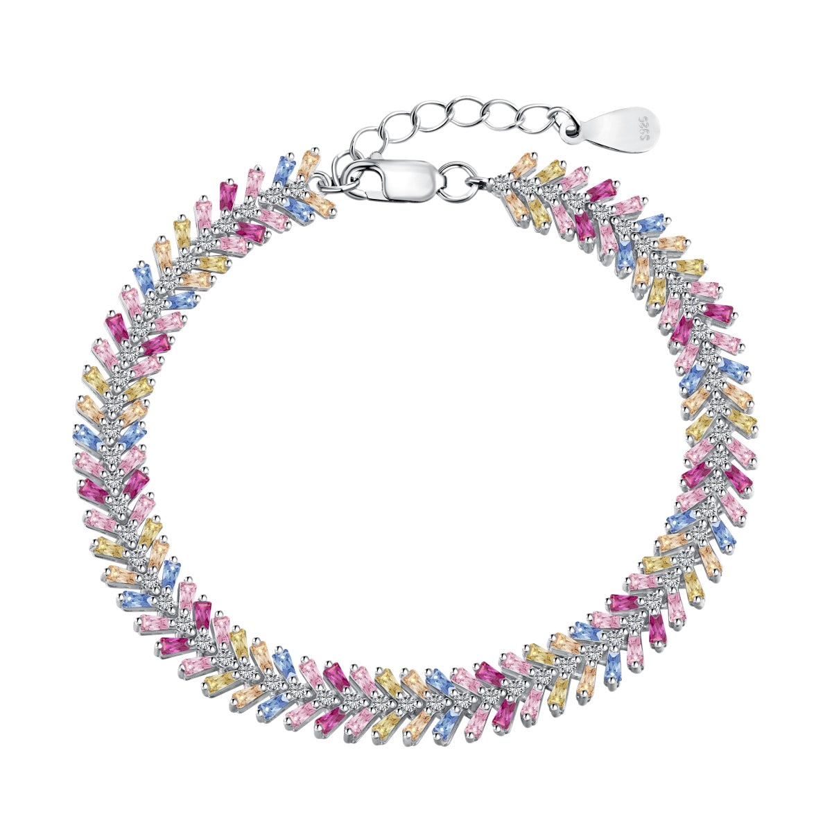 [Clara Jewels]Dainty Radiant Emerald Cut Daily Bracelet