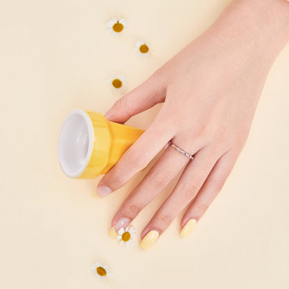 [Clara Jewels]Charming Colorful Round Cut Daily Ring