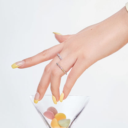 [Clara Jewels]Charming Colorful Round Cut Daily Ring