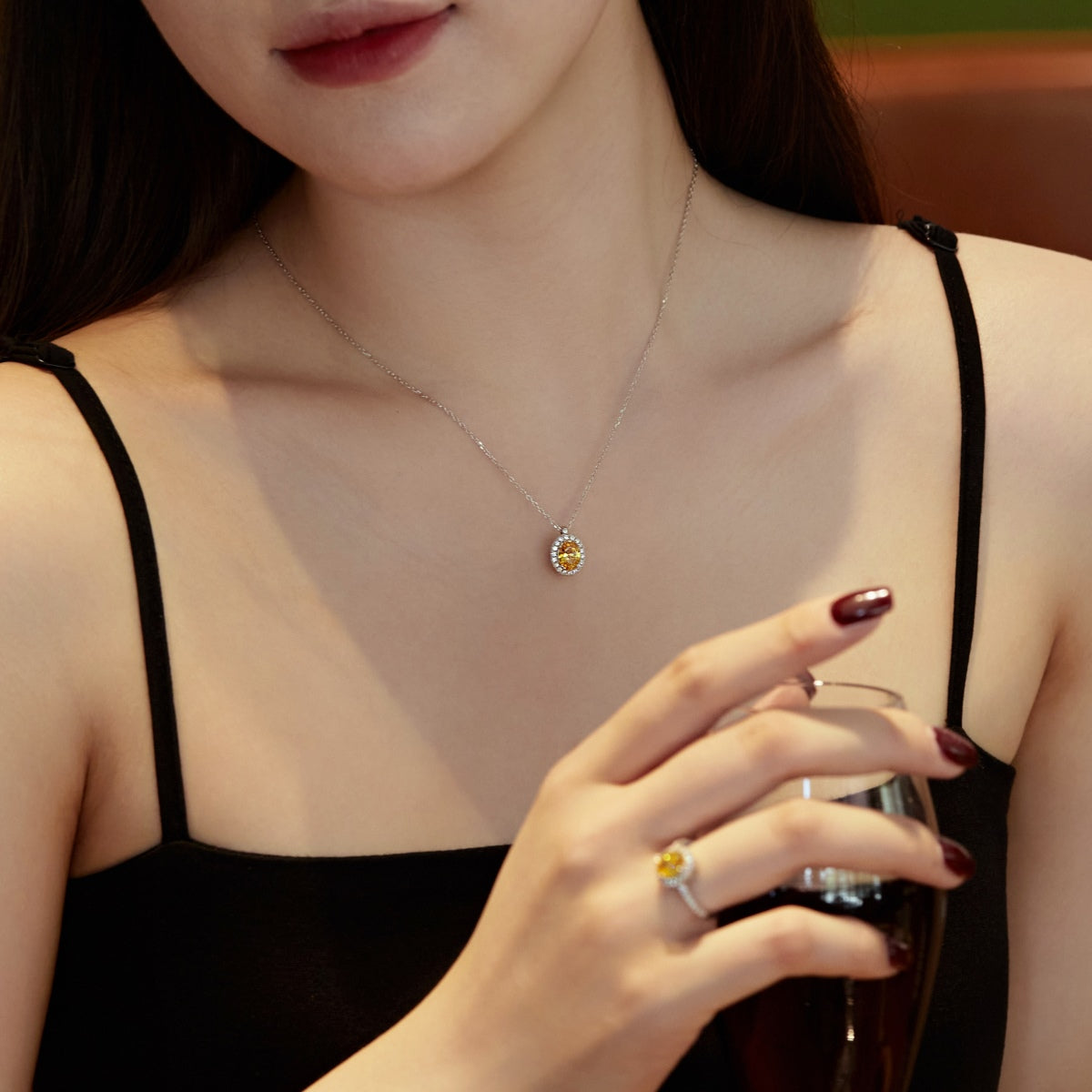 [Clara Jewels]Delicate Unique Oval Cut Daily Earrings