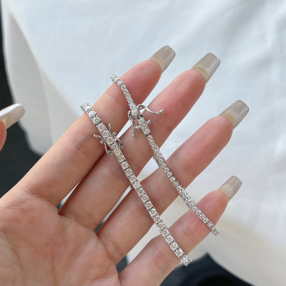 [Clara Jewels]Dazzling Exquisite Round Cut Daily Bracelet