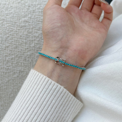 [Clara Jewels]Dazzling Exquisite Round Cut Daily Bracelet