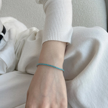 [Clara Jewels]Dazzling Exquisite Round Cut Daily Bracelet