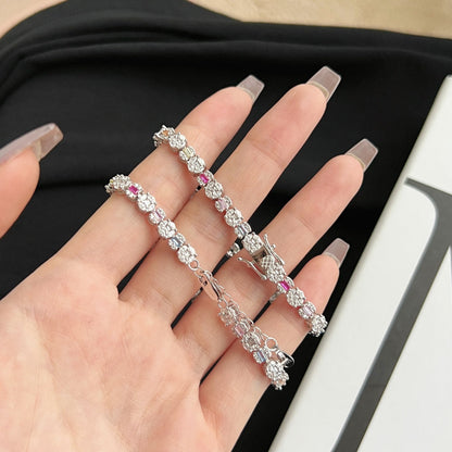[Clara Jewels]Dazzling Radiant Multi Cut Daily Bracelet