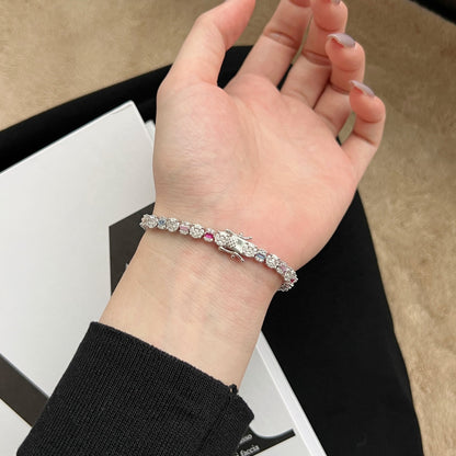 [Clara Jewels]Dazzling Radiant Multi Cut Daily Bracelet