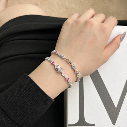 [Clara Jewels]Radiant Water Drop Shape Daily Bracelet