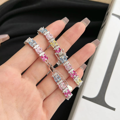 [Clara Jewels]Delicate Colorful Multi Cut Party Bracelet