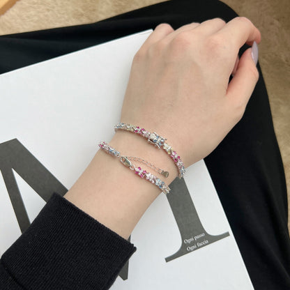 [Clara Jewels]Radiant Colorful Emerald Cut Party Bracelet